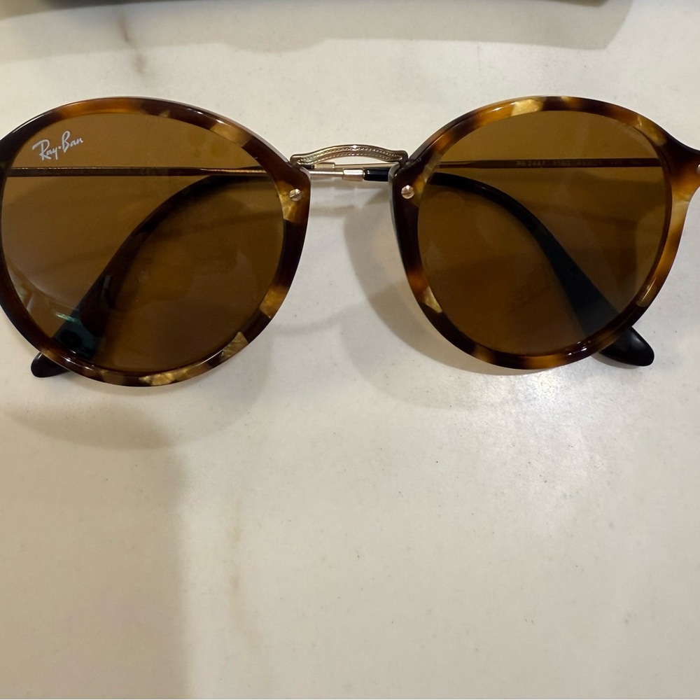 Ray-Ban Fleck Gold Tortoise Sunglasses